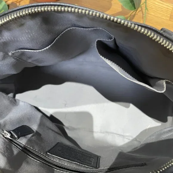 Coach Peyton Leather Black Cora Domed Satchel Model F25671. - Picture 11 of 16